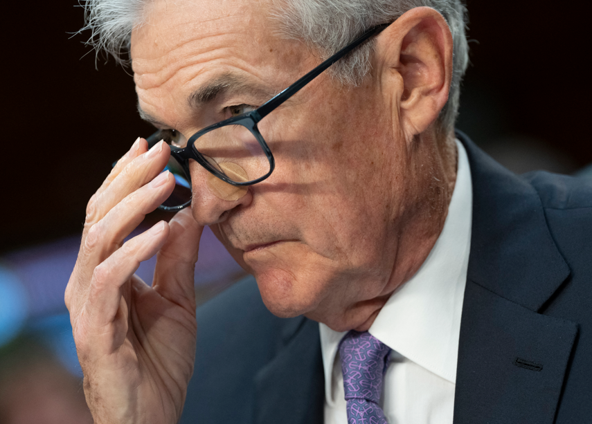 Jerome Powell, président de la Réserve fédérale américaine - CHRIS KLEPONIS / AFP
