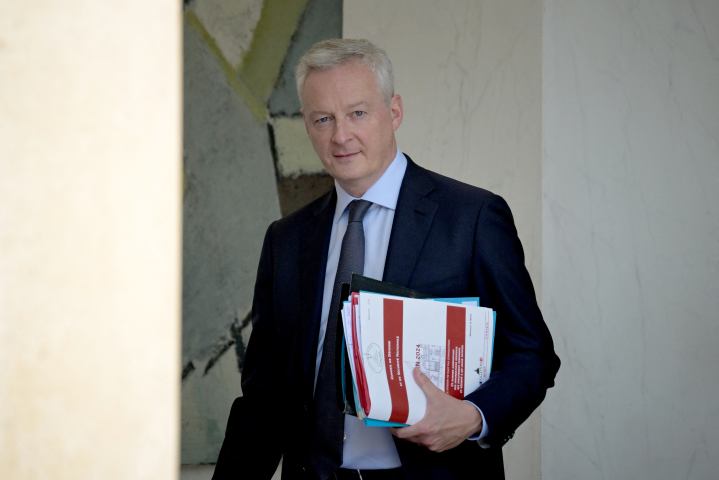 Bruno Le Maire, ministre de l'Economie et des Finances (Photo by Bertrand GUAY / AFP)